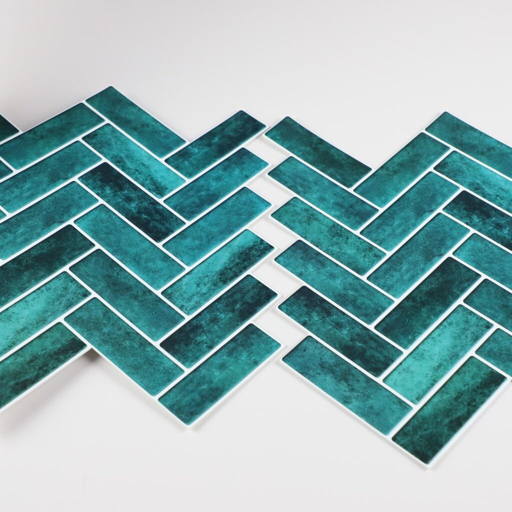 3d klebefliesen blau