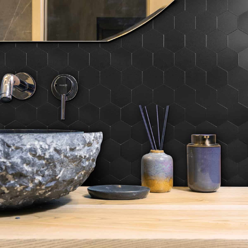 klebefliesen schwarz mosaik