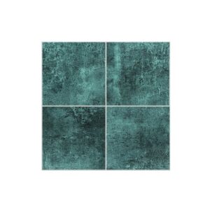 Quadratische Wandfliesen – Petrol